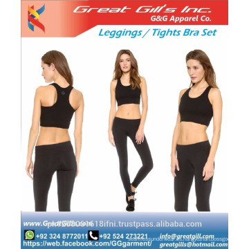 Correr / Entrenamiento / Yoga Mujer Ropa deportiva Chaleco Camiseta sin mangas Pantalones largos Out Fittness Legging Set